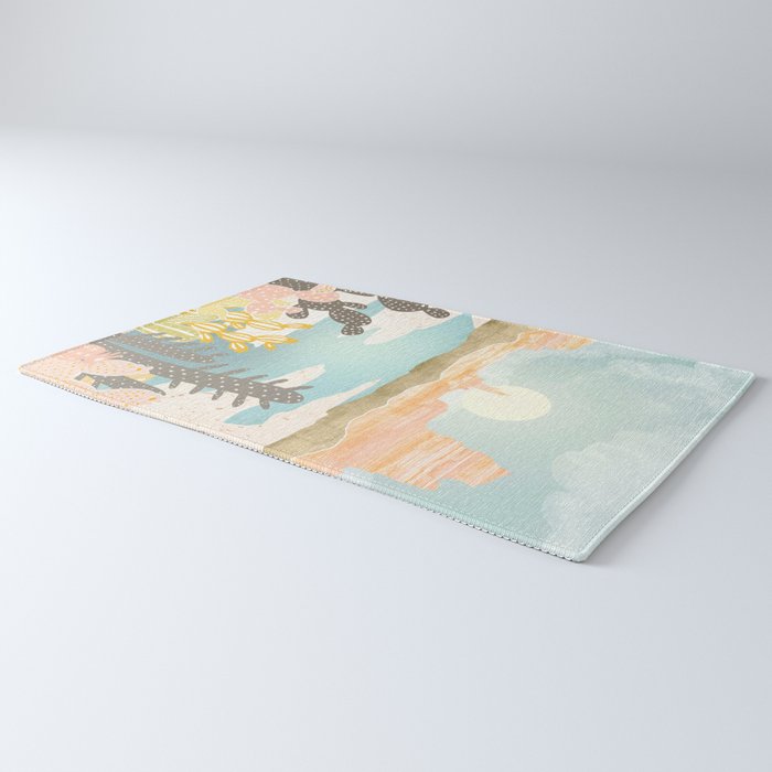 Retro Desert Oasis Rug Gallery Image 3