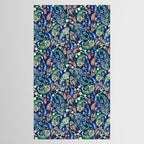 Vibrant paisley print on dark Tablecloth Gallery Image 2