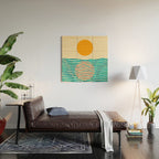 Ocean current Wood Wall Art Gallery Image 2