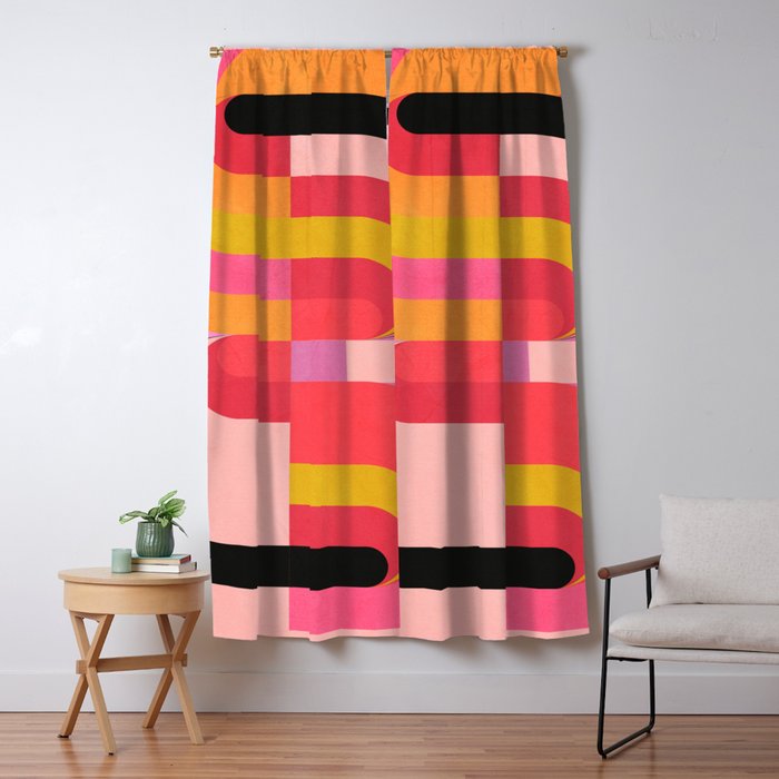 geometric abstract 251 Window Curtain Gallery Image 5