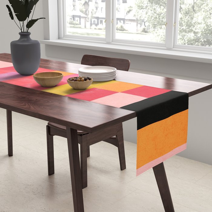 geometric abstract 251 Table Runner Gallery Image 2