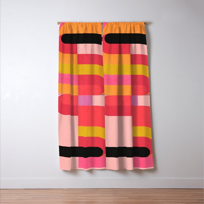 geometric abstract 251 Window Curtain Gallery Image 3