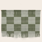 Checkered (Sage & Olive Green) Wall Hanging Gallery Image 1