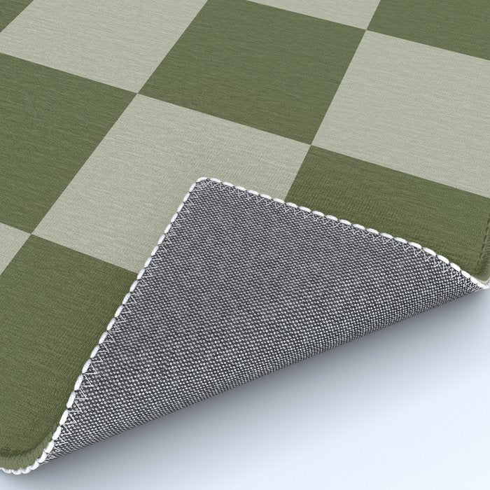 Checkered (Sage & Olive Green) Rug Gallery Image 4