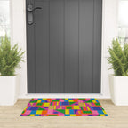 Modtastic Colorful Mid Century Modern Fun Retro Geometric Pattern Welcome Mat Gallery Image 3