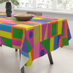 Modtastic Colorful Mid Century Modern Fun Retro Geometric Pattern Tablecloth Gallery Image 3