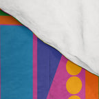 Modtastic Colorful Mid Century Modern Fun Retro Geometric Pattern Comforter Gallery Image 4