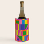 Modtastic Colorful Mid Century Modern Fun Retro Geometric Pattern Wine Chiller Gallery Image 1