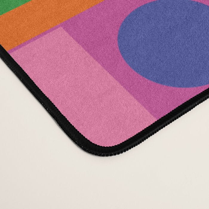 Modtastic Colorful Mid Century Modern Fun Retro Geometric Pattern Desk Mat Gallery Image 4