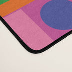Modtastic Colorful Mid Century Modern Fun Retro Geometric Pattern Desk Mat Gallery Image 4