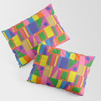 Modtastic Colorful Mid Century Modern Fun Retro Geometric Pattern Pillow Sham Gallery Image 3