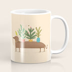Dachshund & Parrot Coffee Mug Gallery Image 1