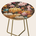 Patchwork of Autumn Pumpkin Art Side Table Gallery Image 2