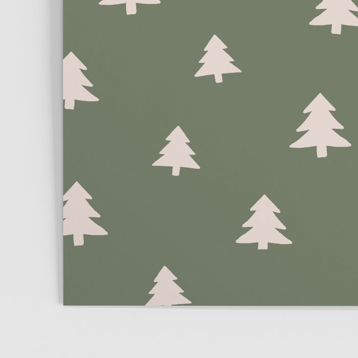 Christmas Tree Pattern Green Poster Gallery Image 3