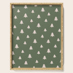 Christmas Tree Pattern Green Serving Tray Gallery Image 1