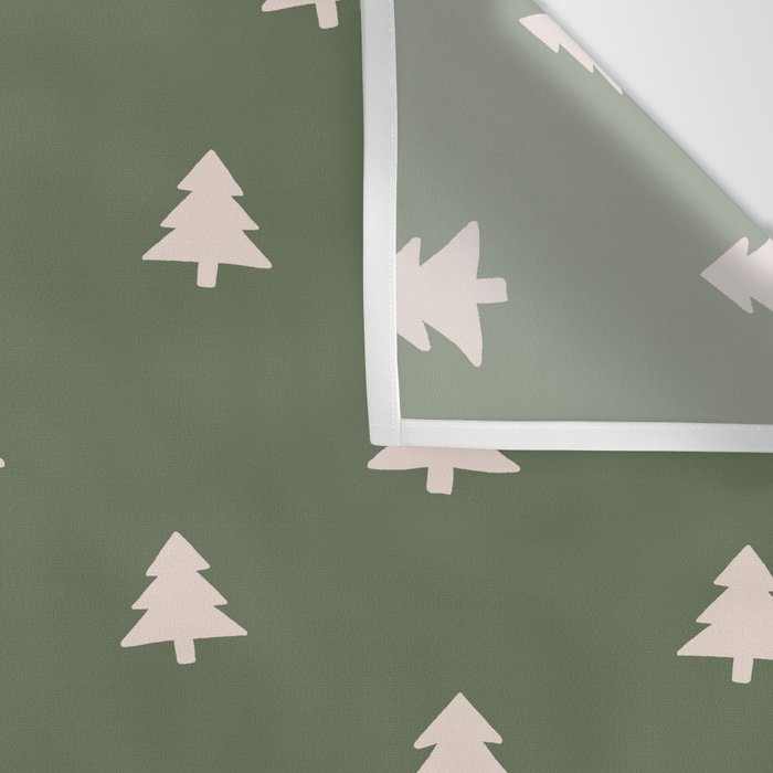 Christmas Tree Pattern Green Wall Tapestry Gallery Image 3
