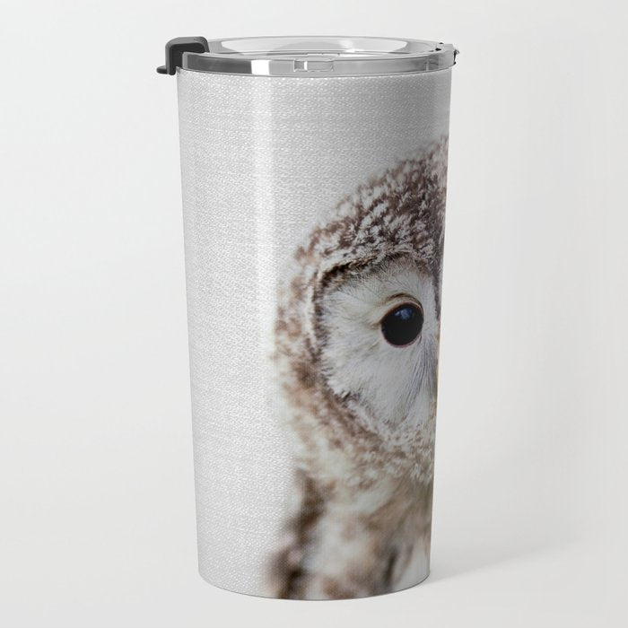 Baby Owl - Colorful Travel Mug Gallery Image 3