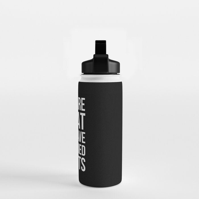 Abs Are Great But Have You Tried Donuts (Black) Water Bottle Gallery Image 2