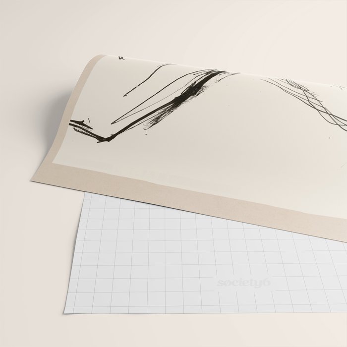 Two Horses - Minimal Line Drawing Wrapping Paper Gallery Image 2