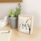 Two Horses - Minimal Line Drawing Mini Art Print Gallery Image 2