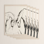 Two Horses - Minimal Line Drawing Wrapping Paper Gallery Image 3