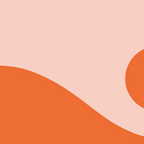 Nami Minimalist Wave and Sun Abstract in Pale Blush Pink and Orange Coffee Mug Gallery Image 2