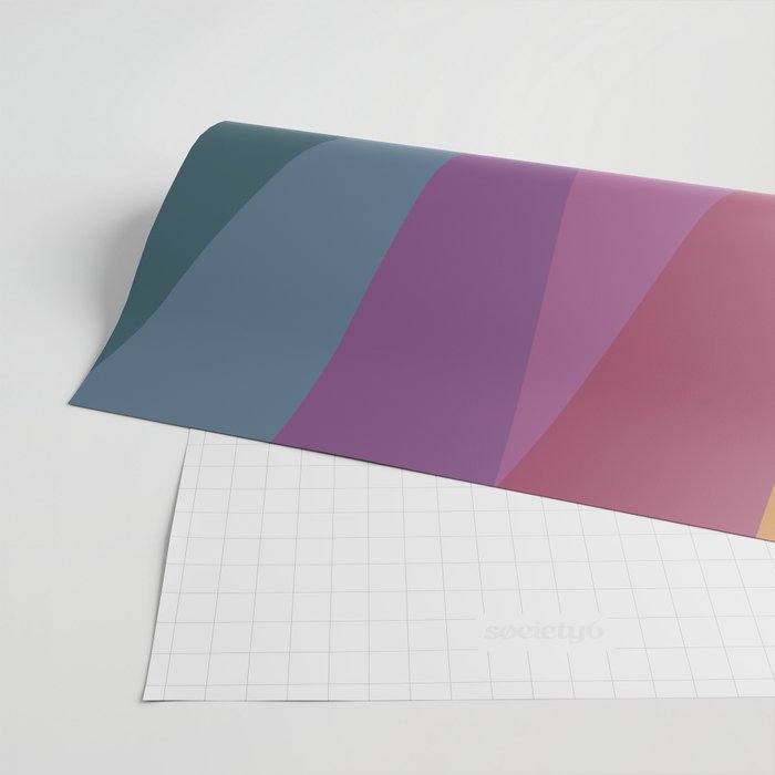 Geometric Triangles X Retro Rainbow Wrapping Paper Gallery Image 2