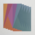 Geometric Triangles X Retro Rainbow Wrapping Paper Gallery Image 3