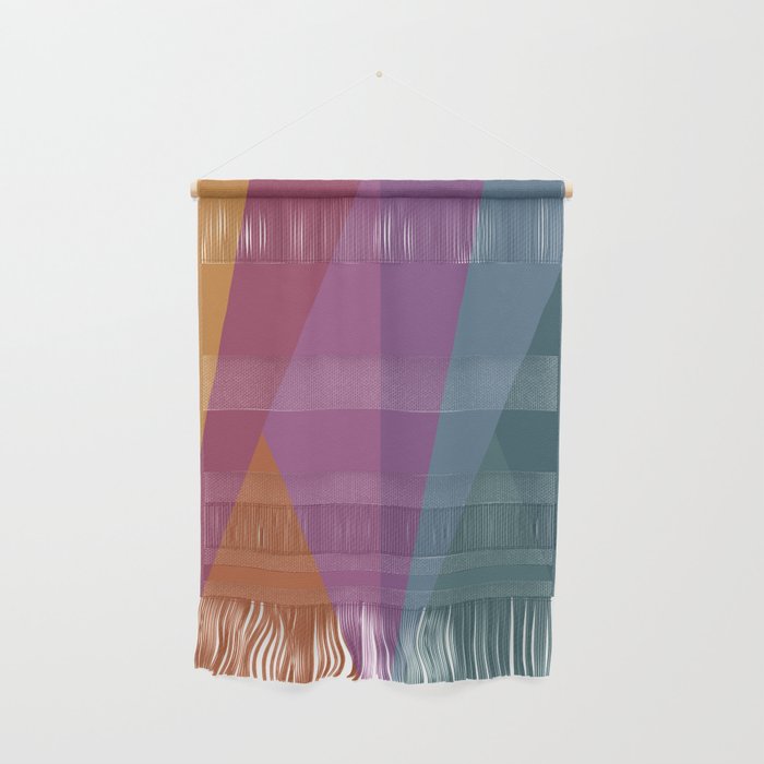 Geometric Triangles X Retro Rainbow Wall Hanging Gallery Image 1