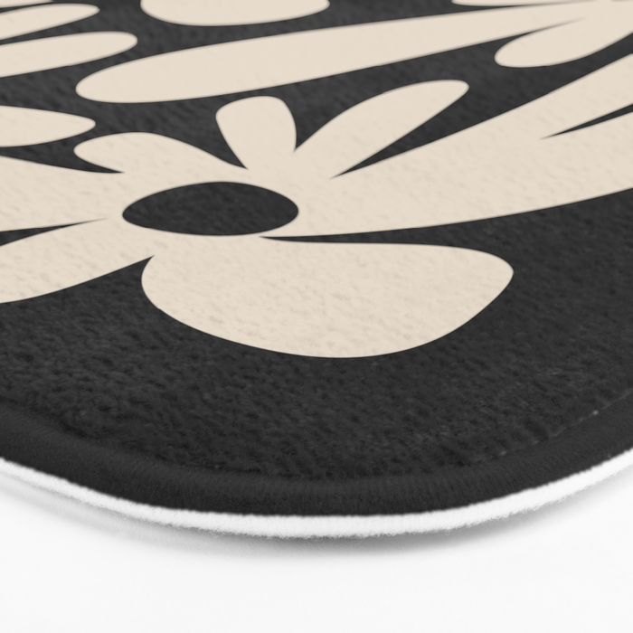 Bloom: Black & White Matisse Edition Bath Mat Gallery Image 3