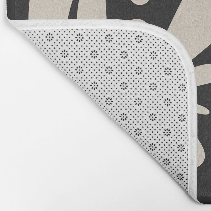 Bloom: Black & White Matisse Edition Bath Mat Gallery Image 2