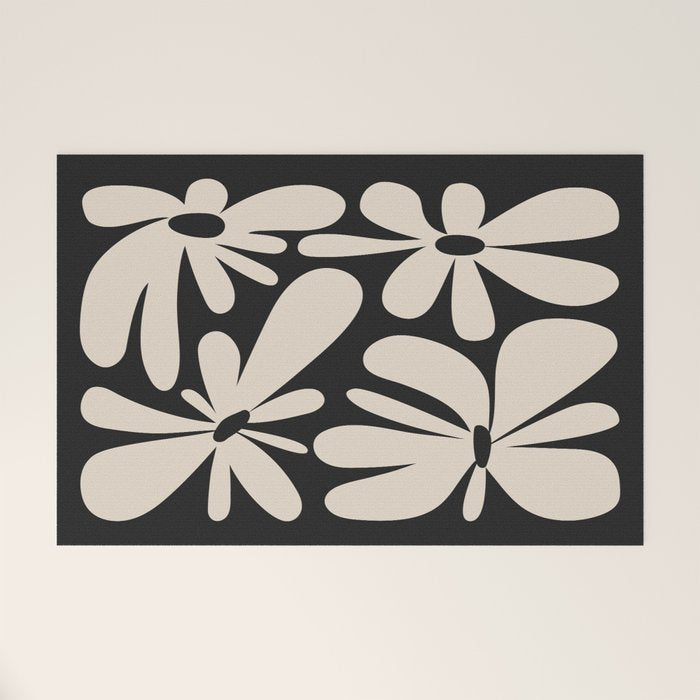 Bloom: Black & White Matisse Edition Welcome Mat Gallery Image 1