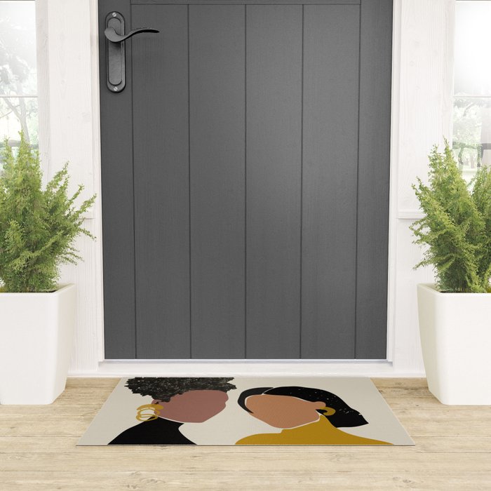 Black Love No. 1 Welcome Mat Gallery Image 3