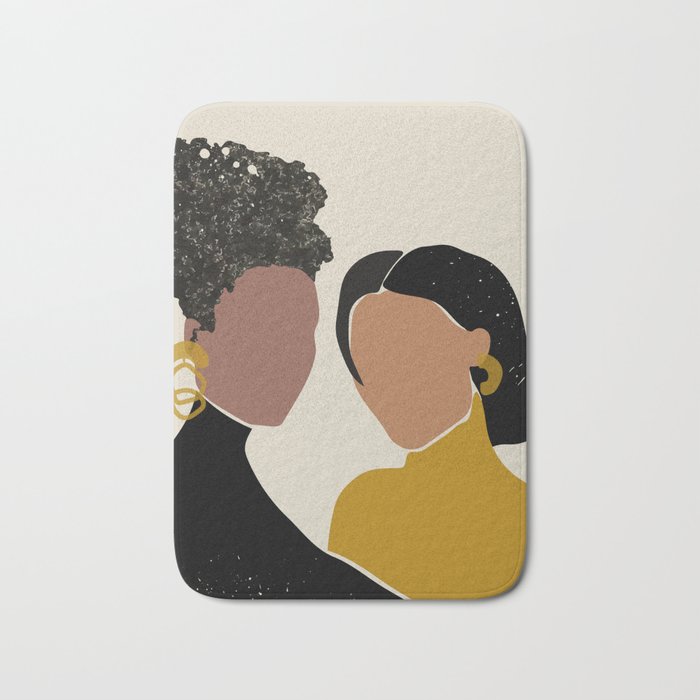 Black Love No. 1 Bath Mat Gallery Image 1
