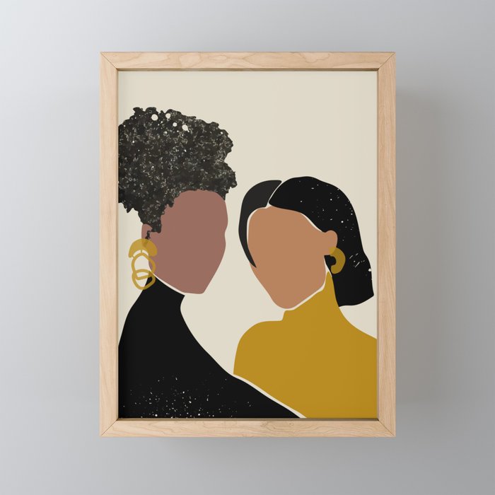 Black Love No. 1 Mini Art Print Gallery Image 1