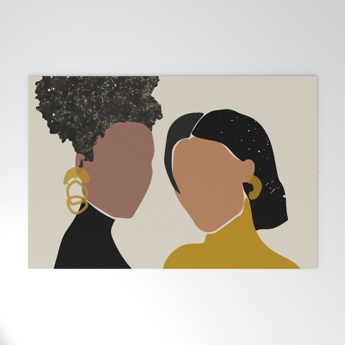 Black Love No. 1 Welcome Mat Gallery Image 1