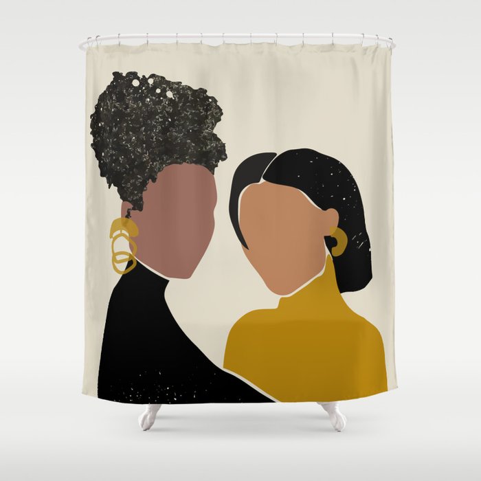 Black Love No. 1 Shower Curtain Gallery Image 1