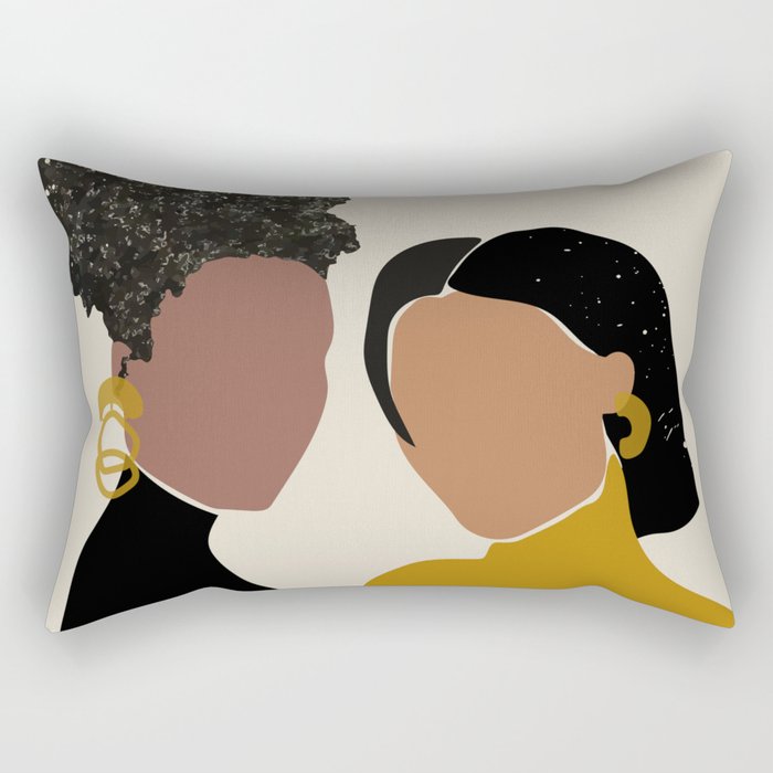 Black Love No. 1 Rectangular Pillow Gallery Image 1