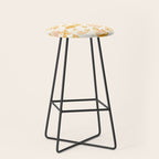 Honey, Pink & Gold Zodiac Toile Pattern. A Great Gift Idea For Astrology Fans! Stool Gallery Image 1