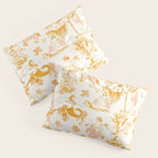 Honey, Pink & Gold Zodiac Toile Pattern. A Great Gift Idea For Astrology Fans! Pillow Sham Gallery Image 3