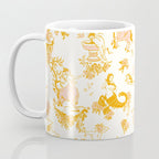 Honey, Pink & Gold Zodiac Toile Pattern. A Great Gift Idea For Astrology Fans! Coffee Mug Gallery Image 3