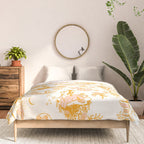 Honey, Pink & Gold Zodiac Toile Pattern. A Great Gift Idea For Astrology Fans! Comforter Gallery Image 3