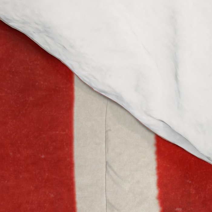 Stripe Pattern in Warm Red Pink and Ochre Comforter Gallery Image 4