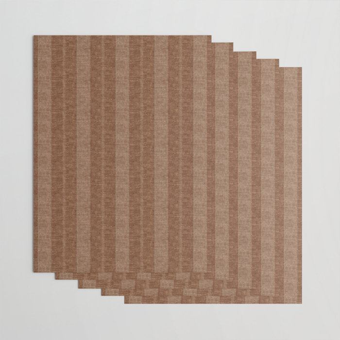 ivy stripes - warm brown Wrapping Paper Gallery Image 3