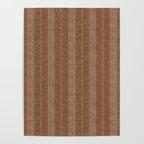 ivy stripes - warm brown Poster Gallery Image 4