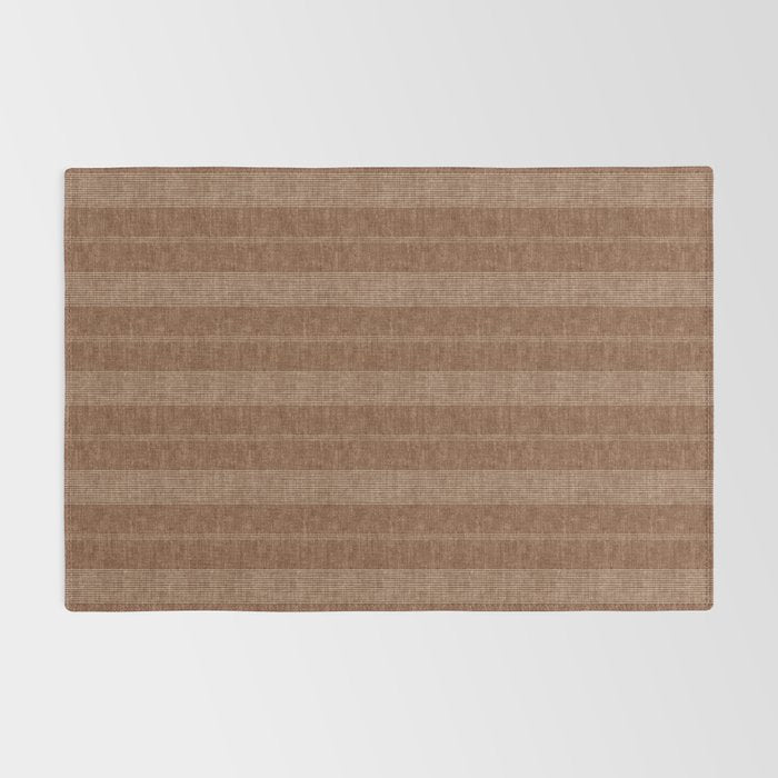ivy stripes - warm brown Rug Gallery Image 2