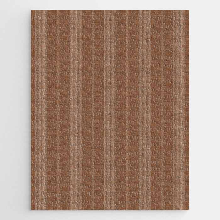 ivy stripes - warm brown Jigsaw Puzzle Gallery Image 1