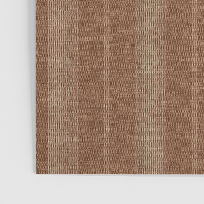 ivy stripes - warm brown Poster Gallery Image 3