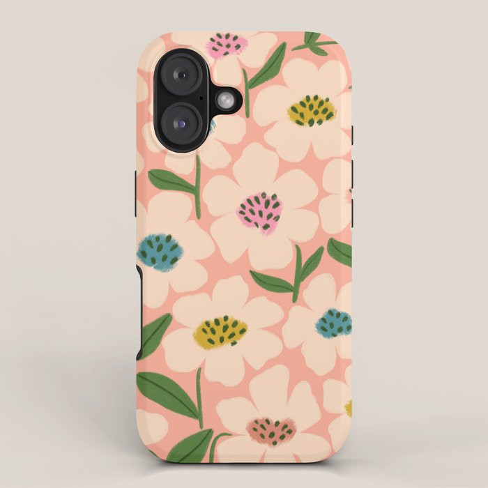 Blossom - Color fun Peach iPhone Case Gallery Image 1