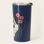 Rabbit And Wildflowers Travel Mug Gallery Image 2